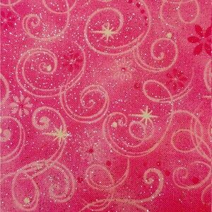 Pink Swirl Patterned Fabric